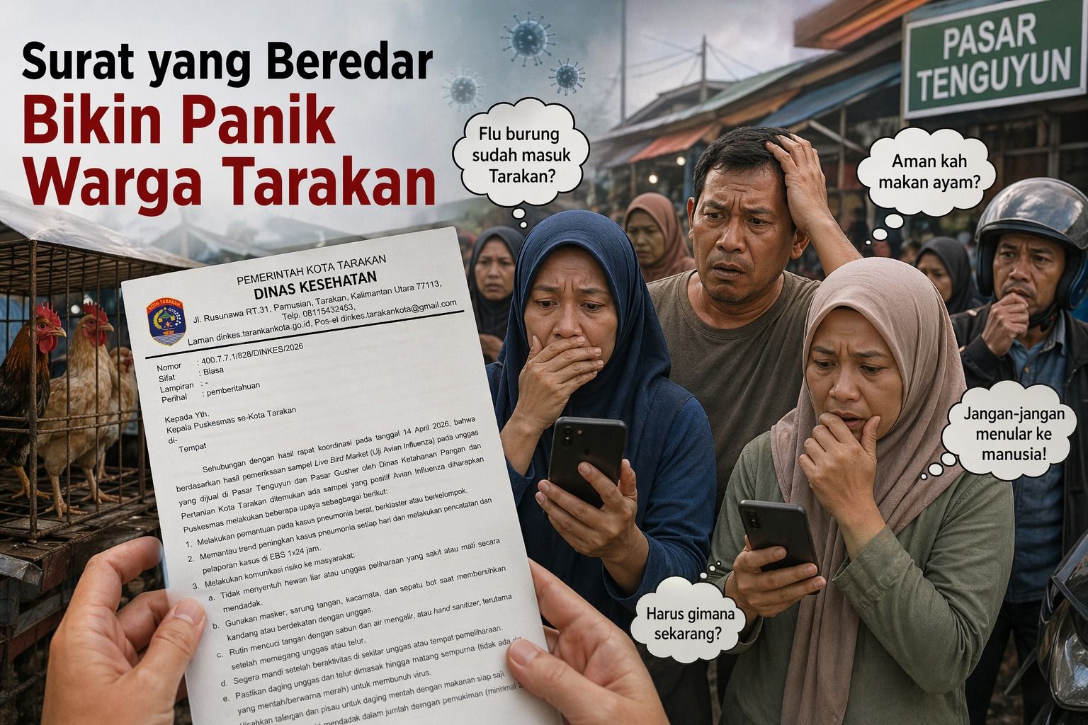 Dinkes Tarakan Imbau Warga Tak Terpengaruh Isu Flu Burung