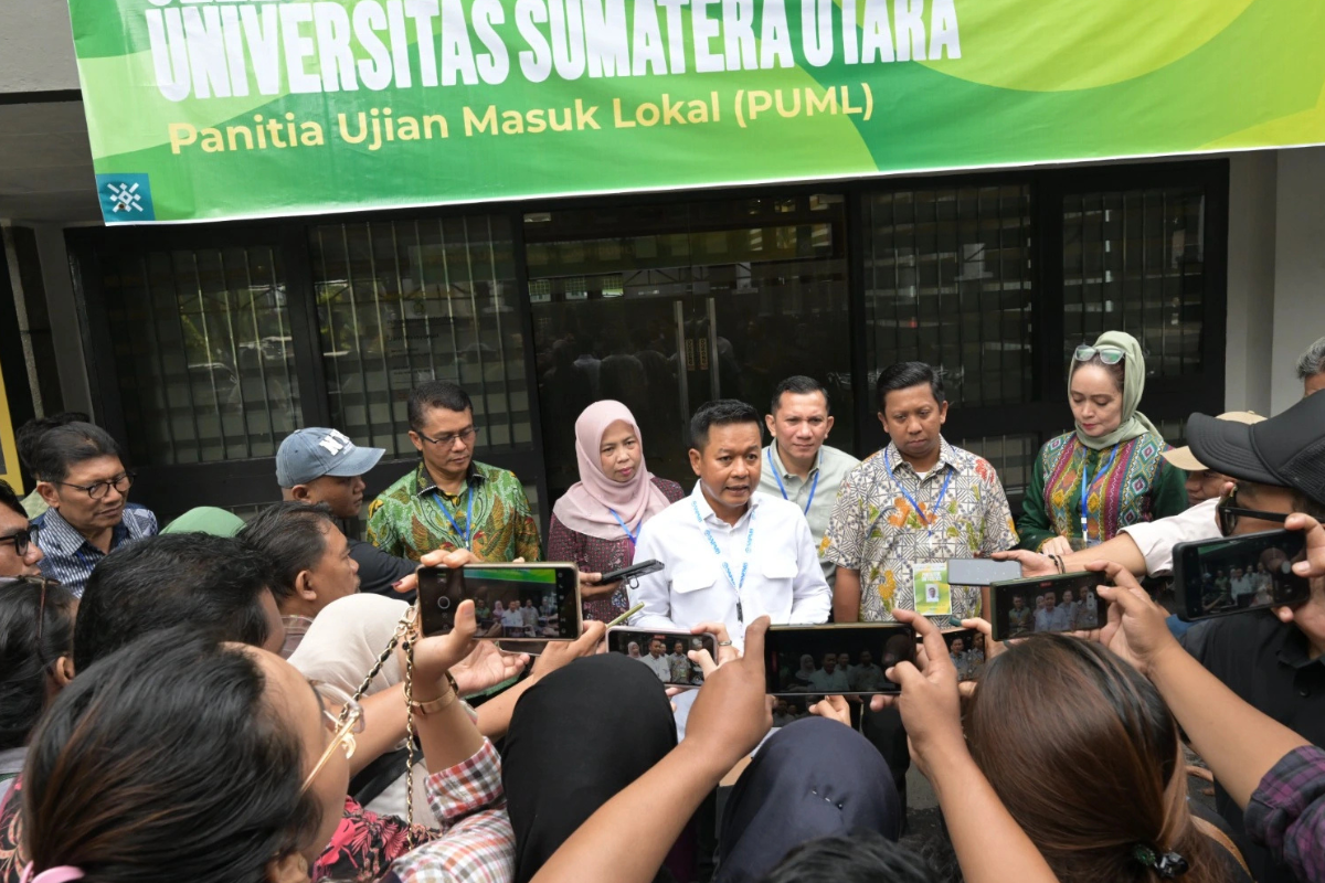 UTBK-SNBT 2026 USU Diawasi Ketat, Rektor Turun Langsung Cegah Kecurangan
