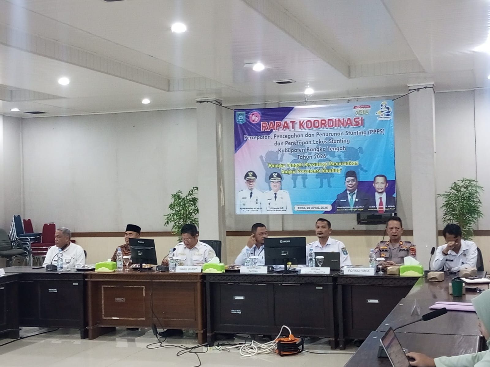 Percepatan Penurunan Stunting di Kabupaten Bangka Tengah: Sinergi Lintas Sektor dalam Rakor 2026