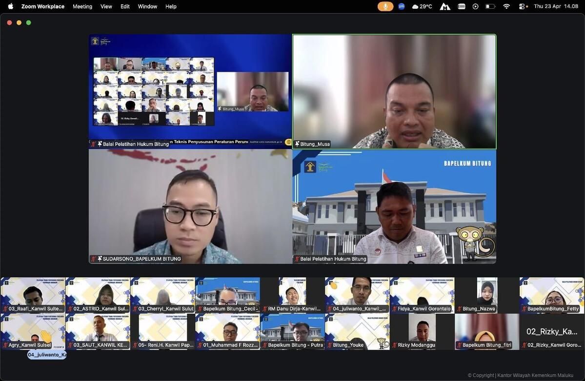 ASN Maluku Ukir Prestasi, Pelatihan Regulasi Perkuat Kompetensi SDM Hukum Daerah