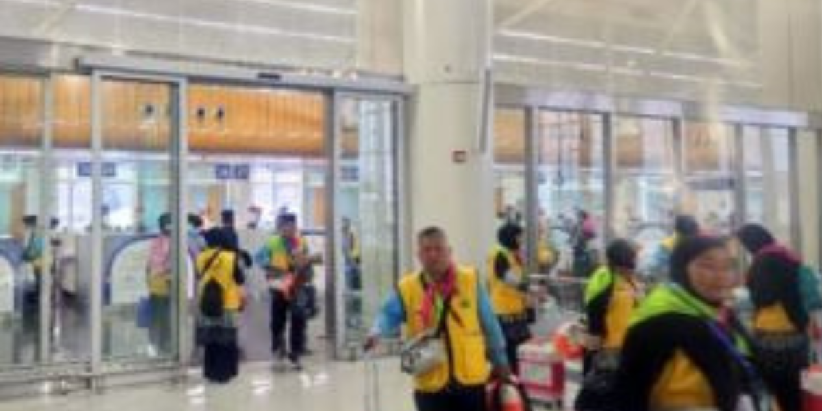 Jemaah Haji Kloter BTH-4 Riau Mulai Diberangkatkan ke Batam, Siap Terbang ke Tanah Suci