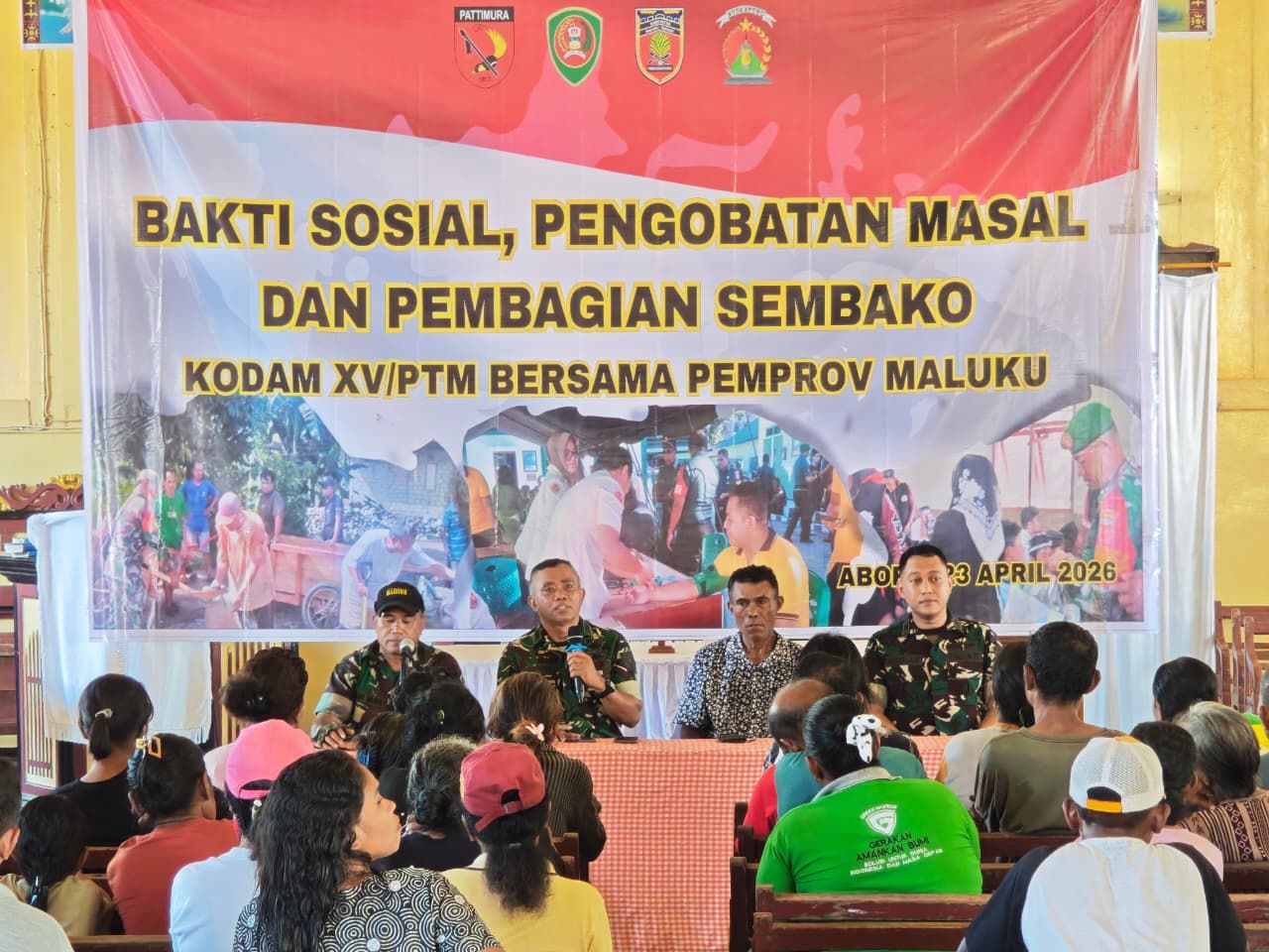 Kodam Pattimura-Pemprov Maluku Bersinergi Gelar Karya Bakti di Aboru Maluku Tengah