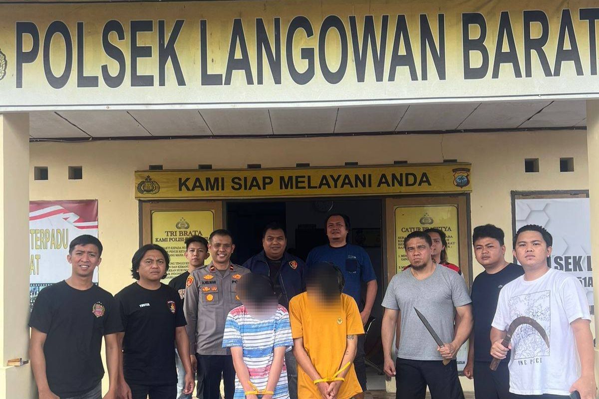 Dua Pemuda Pelaku Penganiayaan Sajam di Langowan, Diamankan