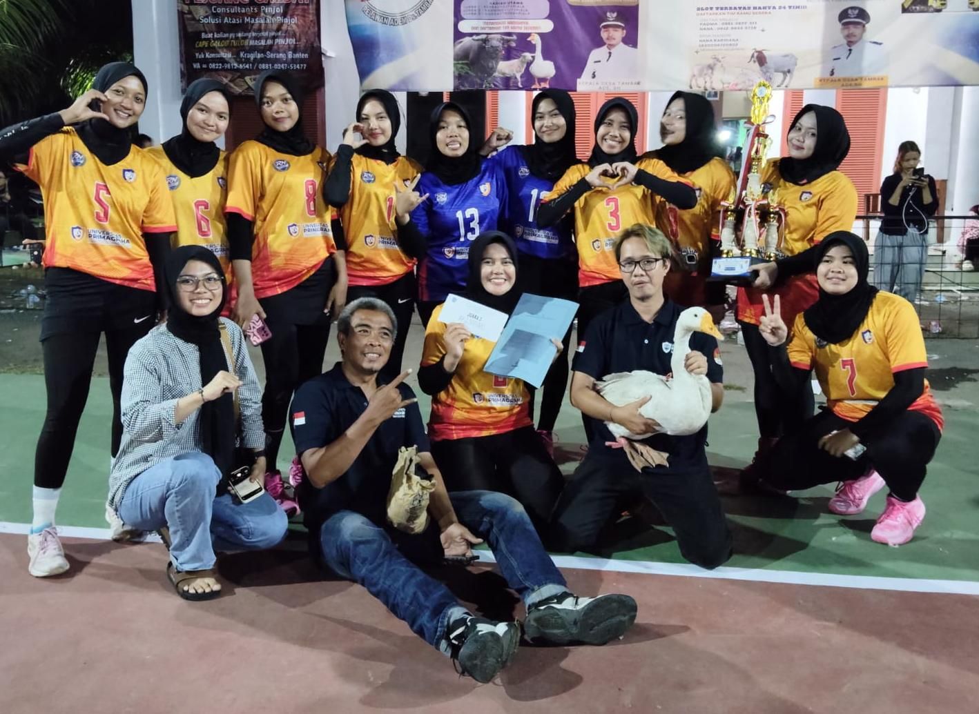 UPG Tembus Podium, Tim Voli Putri Juara 3 di Open Turnamen Jabar Lampung Banten