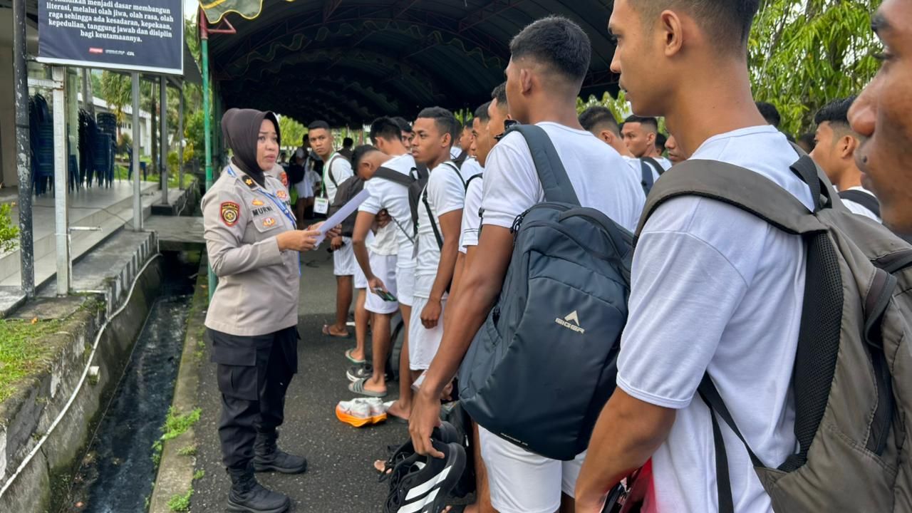 70 Casis Tamtama Polda Maluku Jalani Pemeriksaan Kesehatan, 56 Orang Dinyatakan Lolos
