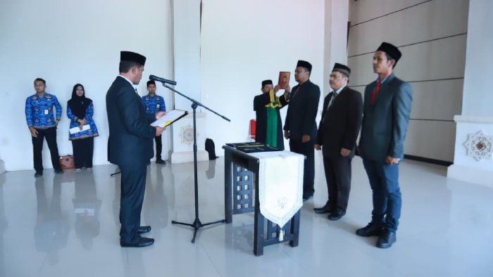 Wabup Aceh Besar Lantik Tiga Pejabat Baru, Siap Perkuat Kinerja Pemkab