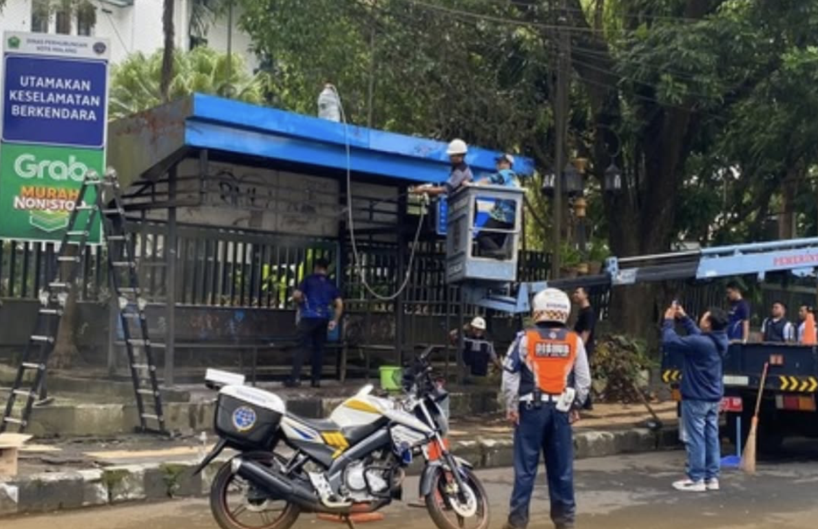 Halte Terlupakan di Kota Malang, Antara Vandalisme dan Sepinya Penumpang