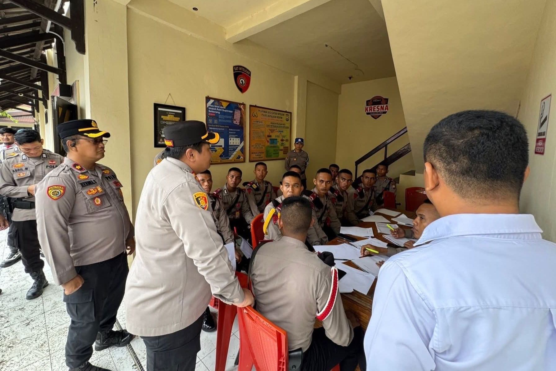Kapolres Selayar Pantau Latja Diktukba, Pastikan Siswa Siap Terjun ke Lapangan