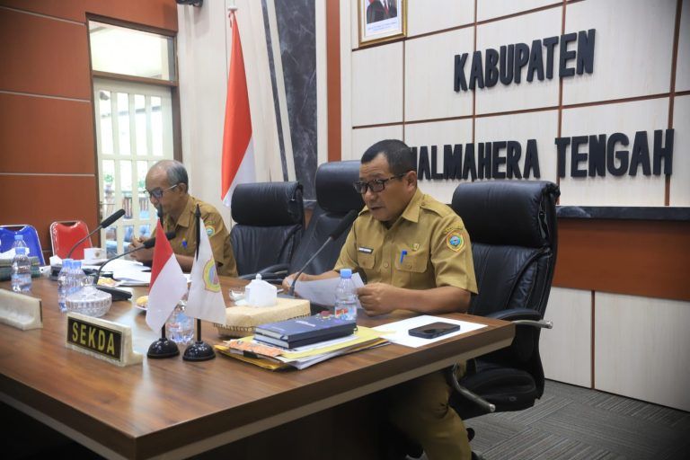Sekda Halteng Pimpin Rakor Tindak Lanjut Atensi KPK RI, Perkuat Pencegahan Korupsi