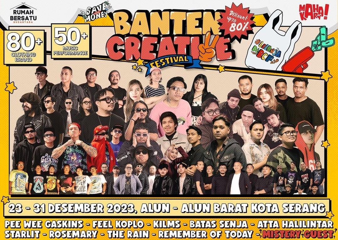 Banten Creative Fest (BCF) Event Tahun di Kota Serang Yang Ditunggu Tunggu Kaula Muda
