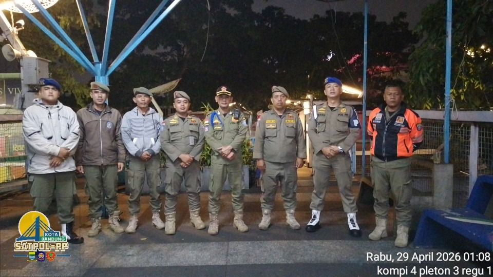 Satpol PP Bandung Sisir Sejumlah Titik Rawan Lewat Patroli Jawara Sakti