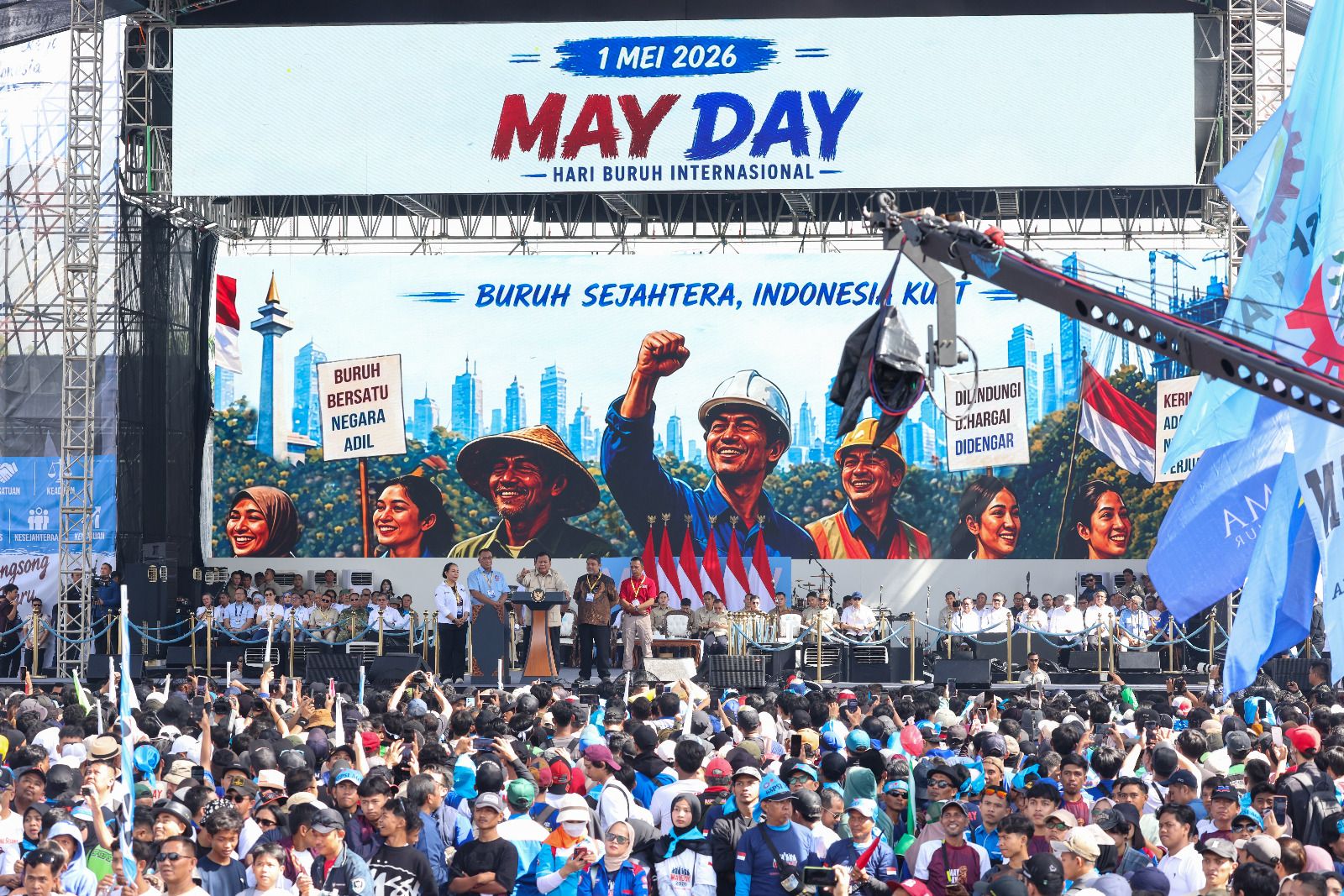 Di Hari Buruh 2026, Presiden Prabowo Subianto Perkuat Perlindungan Pekerja dengan Serangkaian Kebijakan