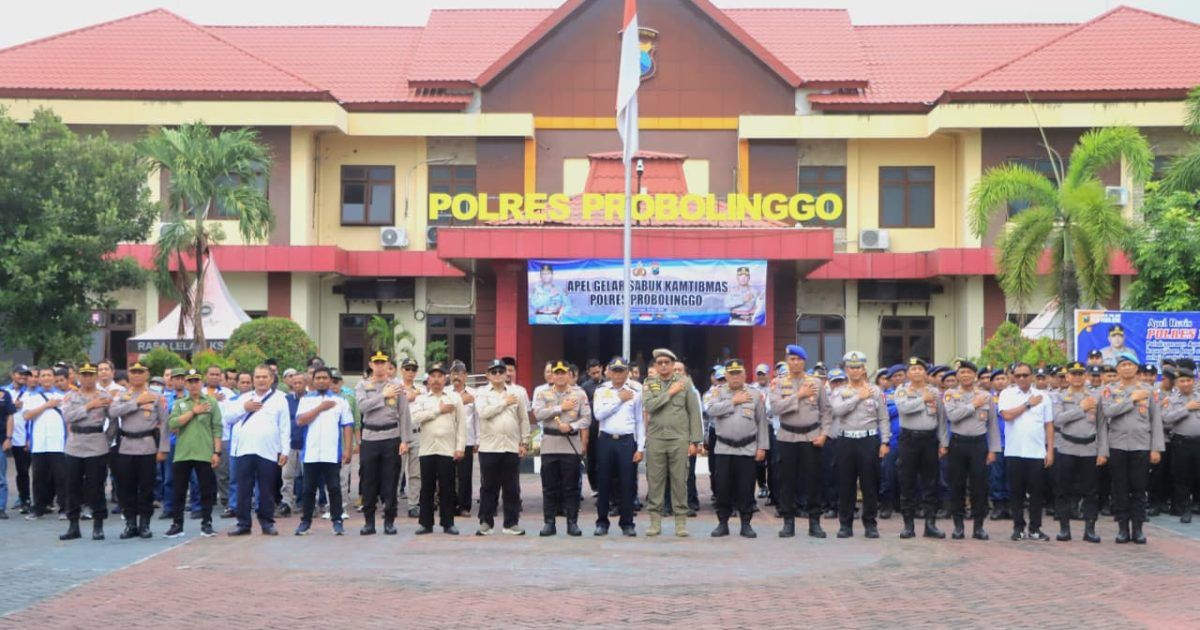 Polres Probolinggo Perkuat Sinergi Lewat Apel Sabuk Kamtibmas