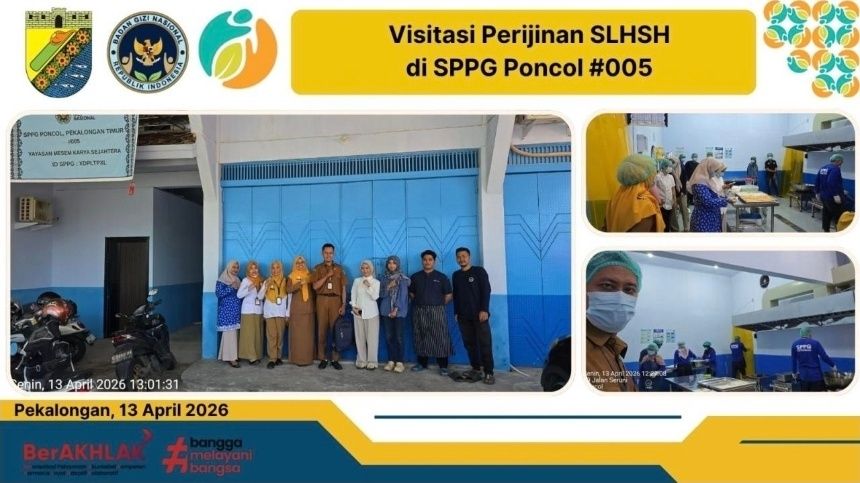 SLHS Dipsrlukan Demi Pastikan Kelayakan Makanan di SPPG PONCOL PEKALONGAN