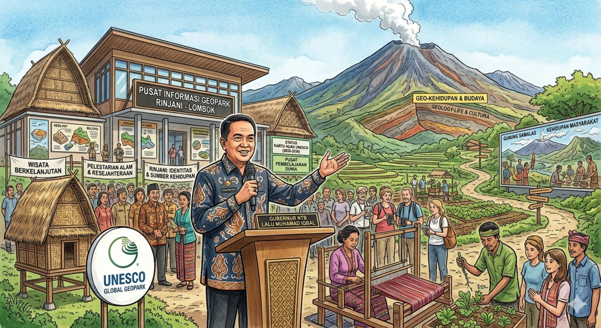 Wisata Gunung Rinjani Makin Berkelas, Siapkan Strategi Geopark Bertaraf Dunia