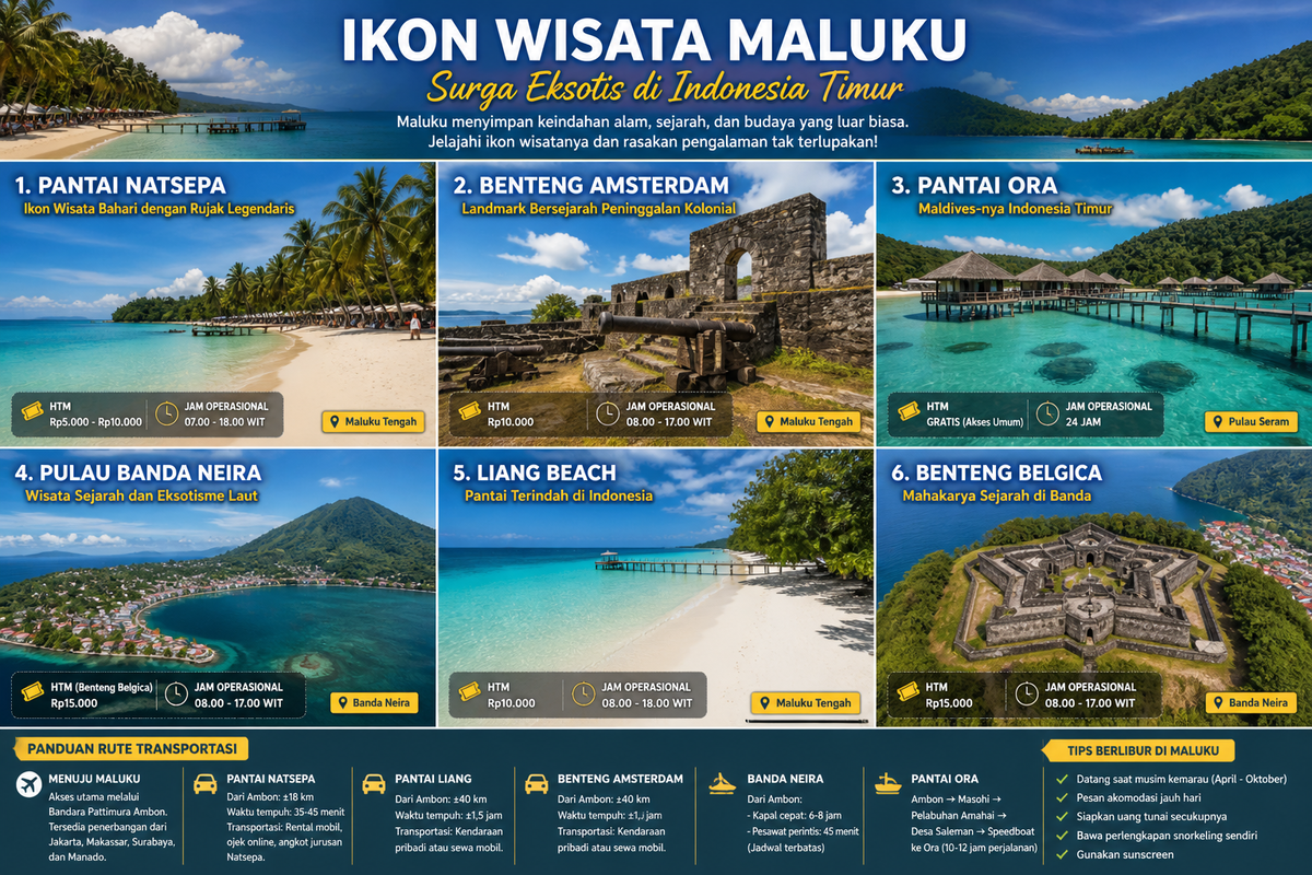 Mengunjungi Ikon Wisata Terpopuler di Maluku, Surga Eksotis Indonesia Timur