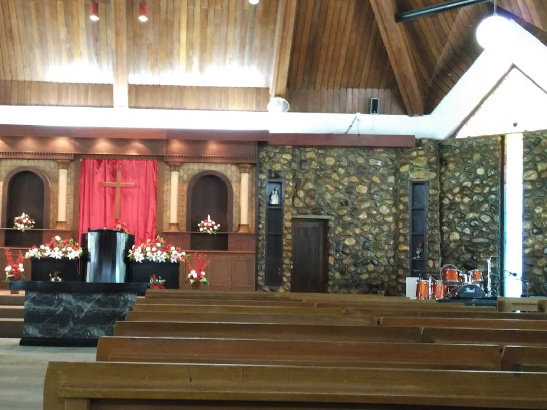 Intip Arsitektur Unik Gereja Oikumene Stasi Santo Joseph di Kuala Kencana