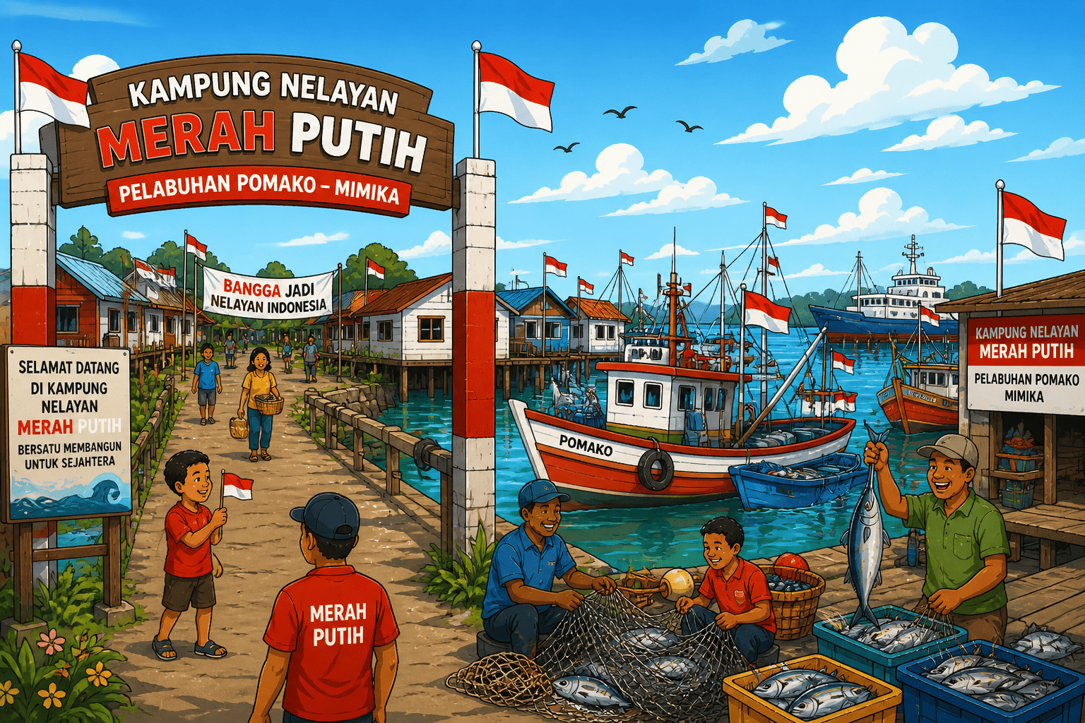 Dorong Kampung Nelayan Merah Putih, DPR Papua Tengah: Pusat Ekonomi Baru