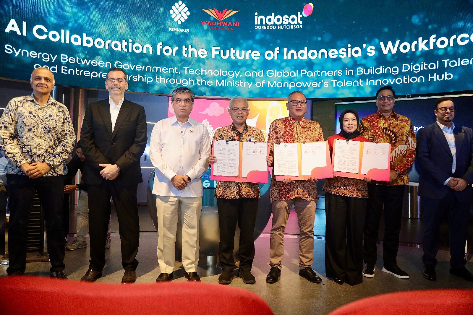 Kemnaker Gandeng Wadhwani dan Indosat untuk Perkuat Ekosistem Ketenagakerjaan Nasional