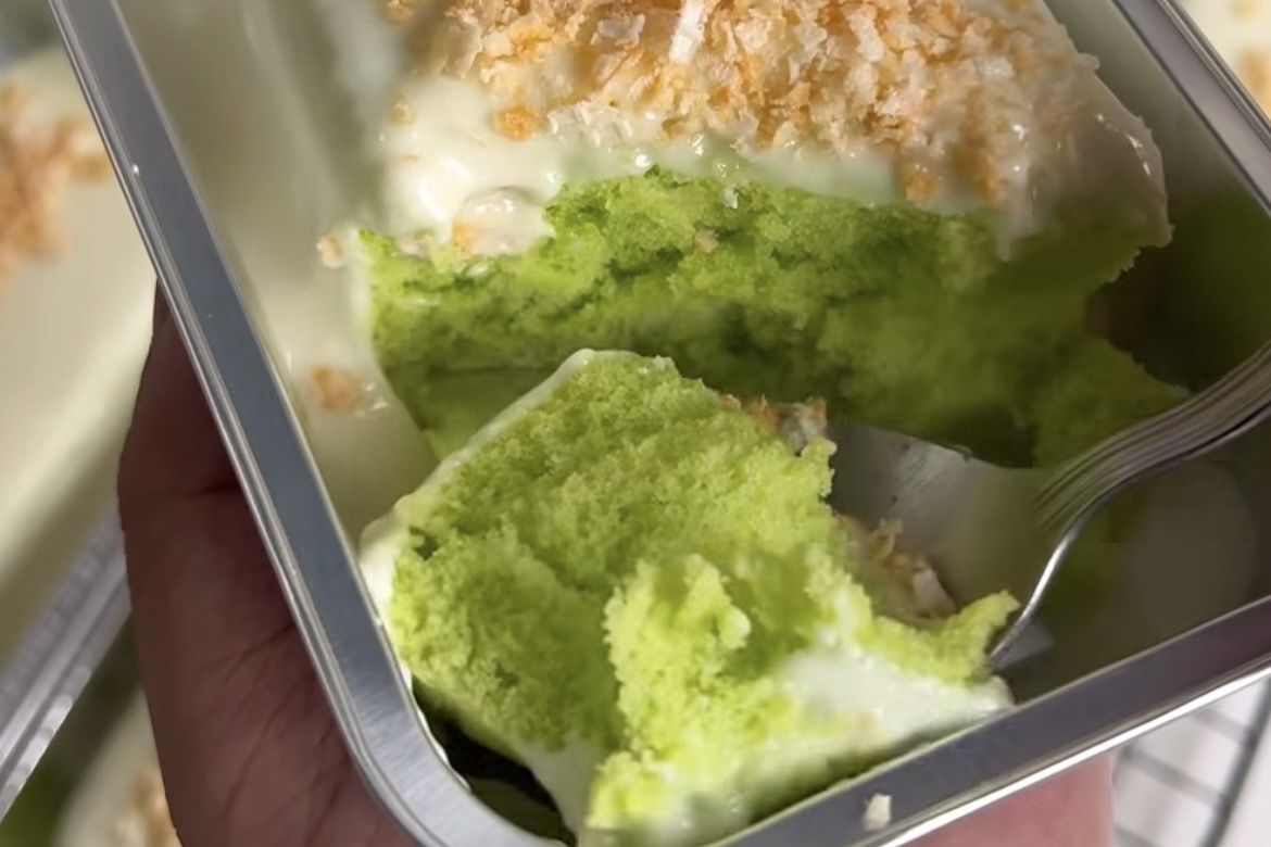 Dessert Kekinian! Resep Melt Cheese Pandan Cake Lumer dengan Aroma Wangi Pandan