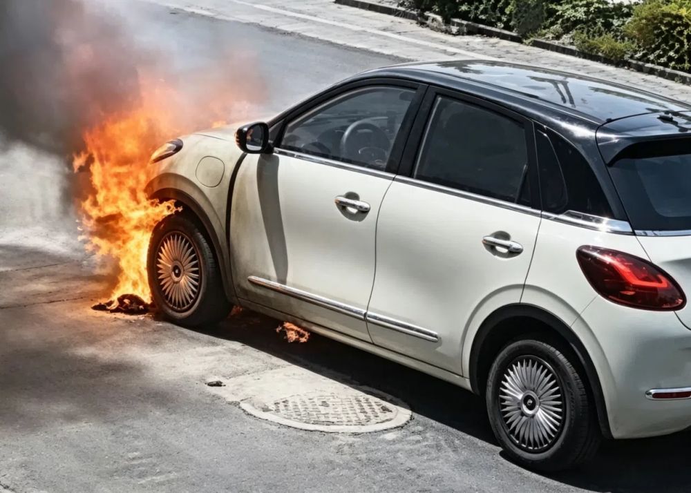 Wuling Binguo Terbakar saat Parkir, Bukan Sedang Dicas