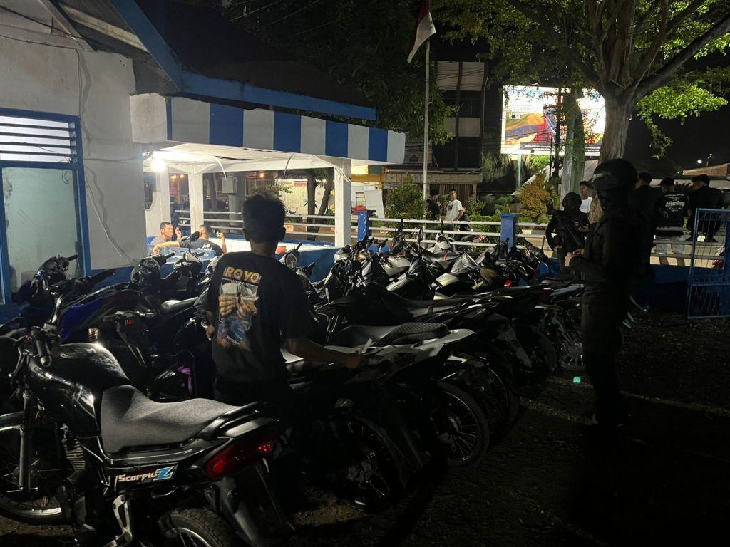 Tim Star Reborn Polres Lhokseumawe Amankan 11 Motor Remaja di Keude Cunda