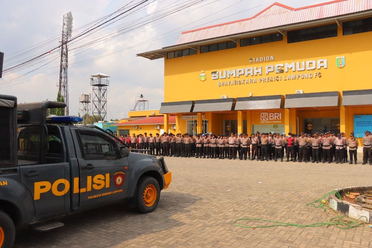 325 Personel Gabungan Polisi Dikerahkan Amankan Laga Bhayangkara vs Madura United