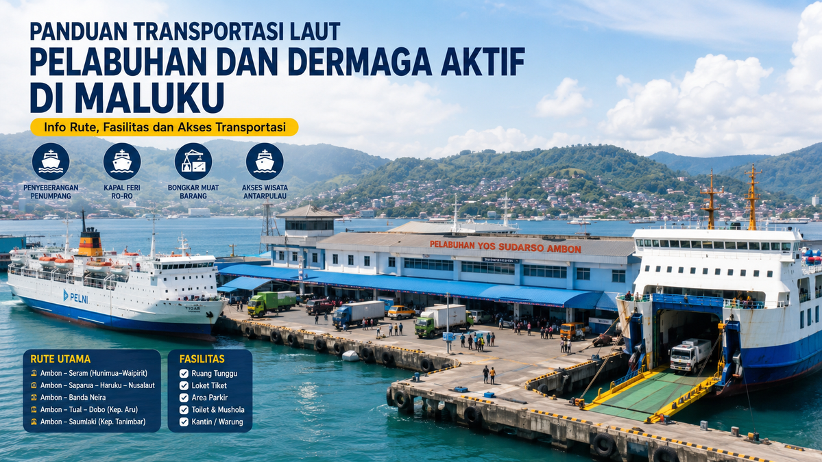 Panduan Transportasi Laut: Daftar Pelabuhan dan Dermaga Aktif di Maluku