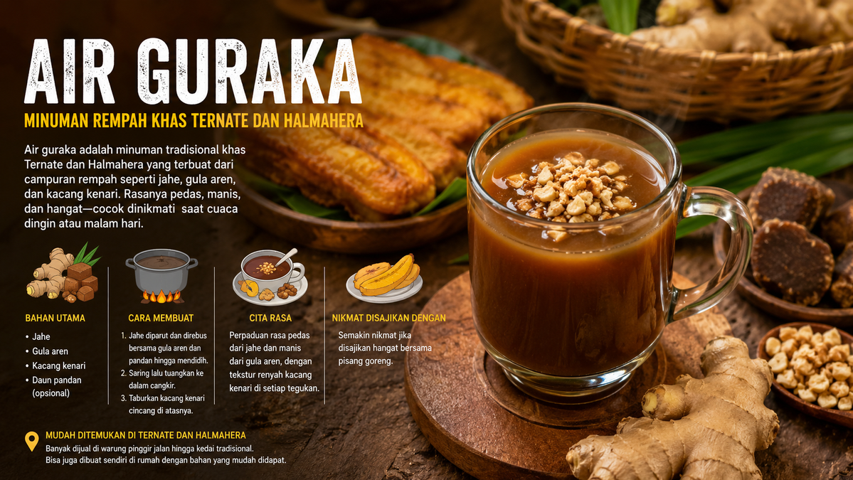Air Guraka, Minuman Rempah Khas Ternate dan Halmahera yang Menghangatkan Tubuh
