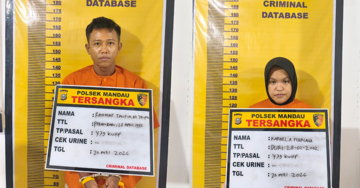 Pacar Curhat Terlilit Pinjol, Wanita di Bengkalis Ajak Rampok Rumah Orang Tua