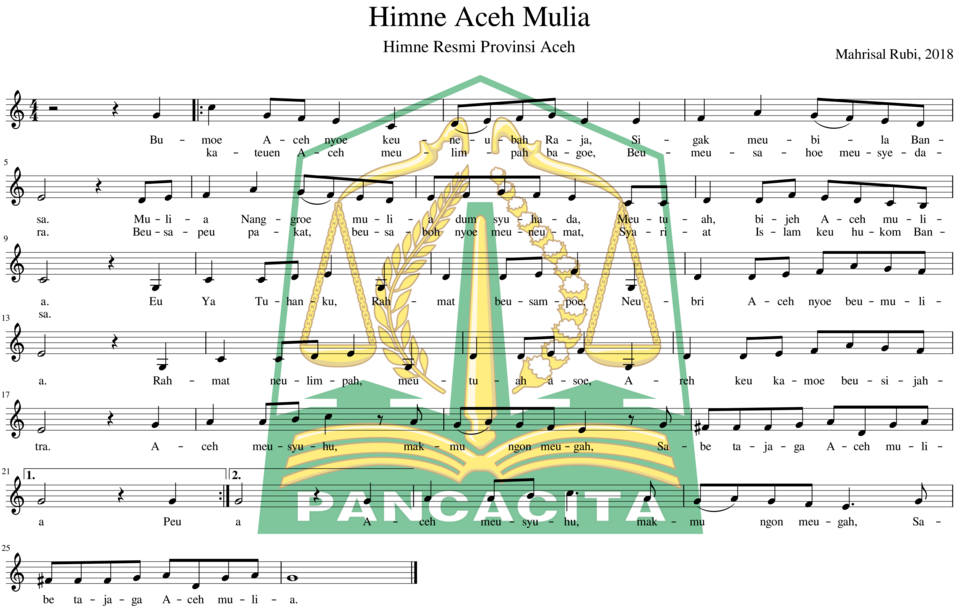 Aceh Punya Hymne Resmi! Ini Lirik “Aceh Mulia” Beserta Fakta Menariknya