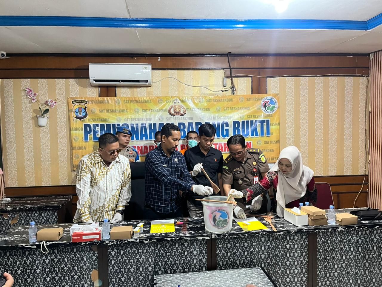 Pemusnahan Sabu di Polres Tarakan, Komitmen Perangi Narkoba