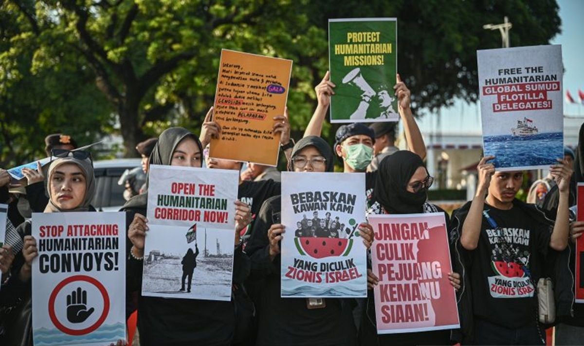 Indonesia Kecam Tindakan Tak Manusiawi Israel kepada Relawan Global Sumud Flotilla dalam Tahanan