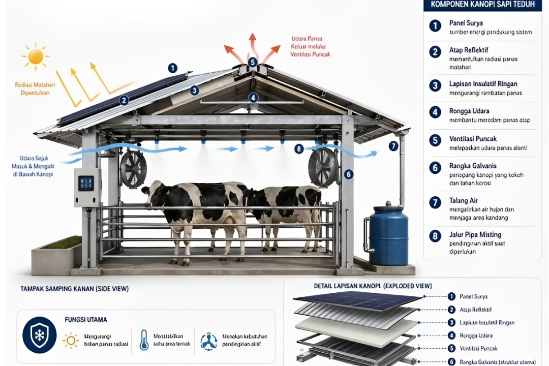 Mahasiswi UNAIR Ciptakan SAPI TEDUH, Teknologi Cerdas Penambah Produksi Susu Sapi