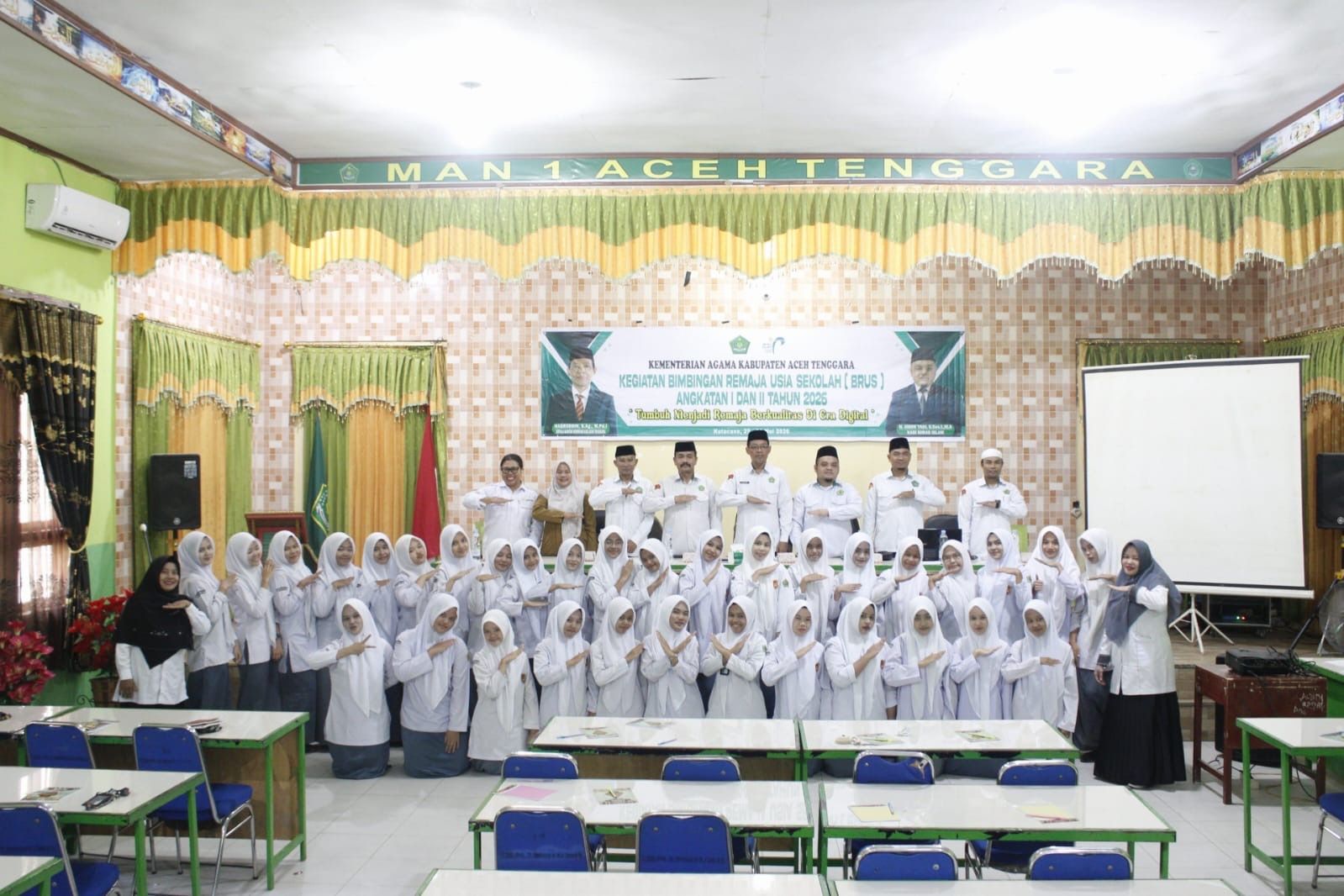 Kemenag Aceh Tenggara Edukasi Siswa Cegah Pernikahan Dini Lewat BRUS