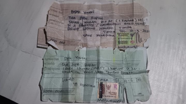 Sengketa Tanah Kapling Rp7 Juta di Timika Mandek Lima Tahun, Pembeli Ancam Tempuh Jalur Hukum