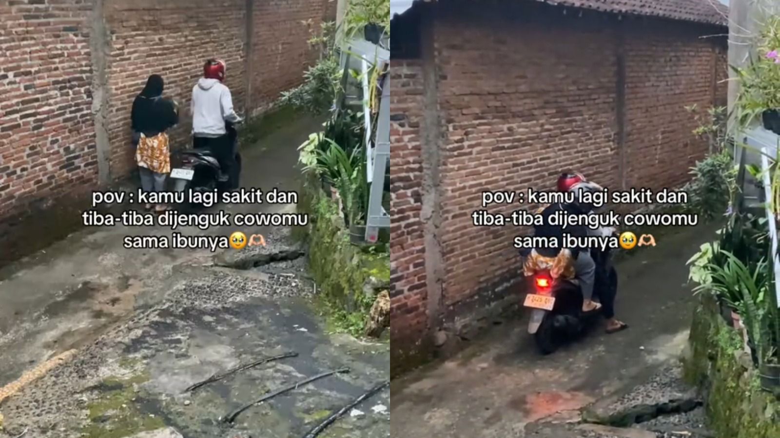 Pacar dan Camer Tempuh 80 Km untuk Jenguk Cewek ini, Netizen Puji Effort-nya