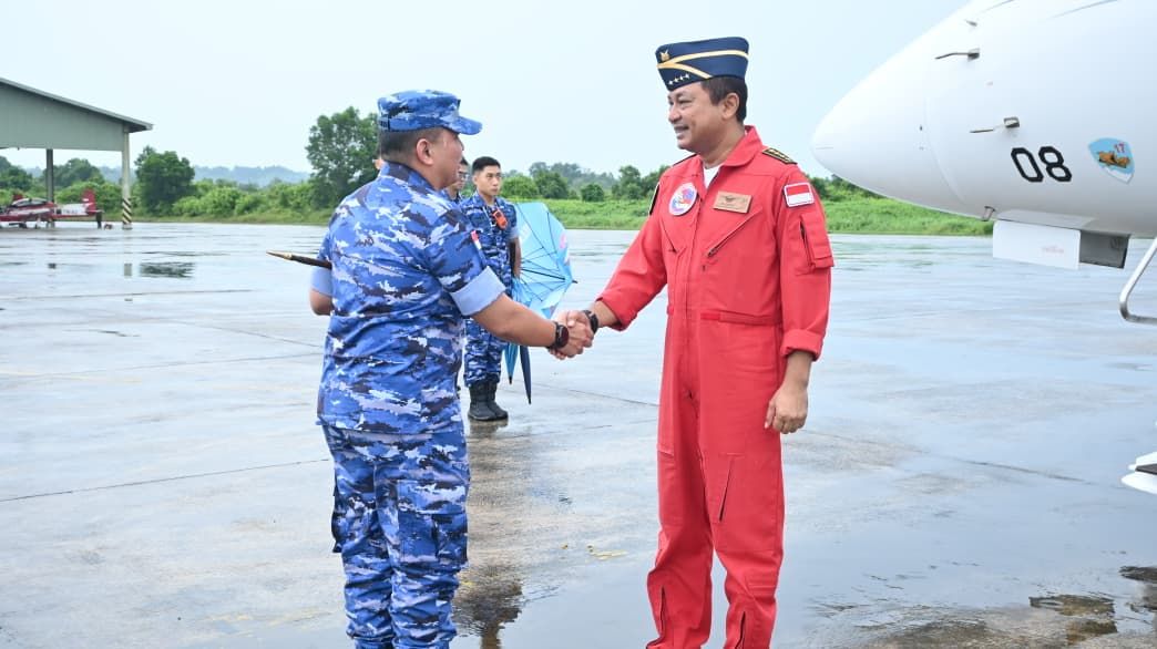 Kasau Transit di Tarakan, Lanud Anang Busra Dukung Misi Diplomasi Udara Indonesia ke Brunei Darussalam