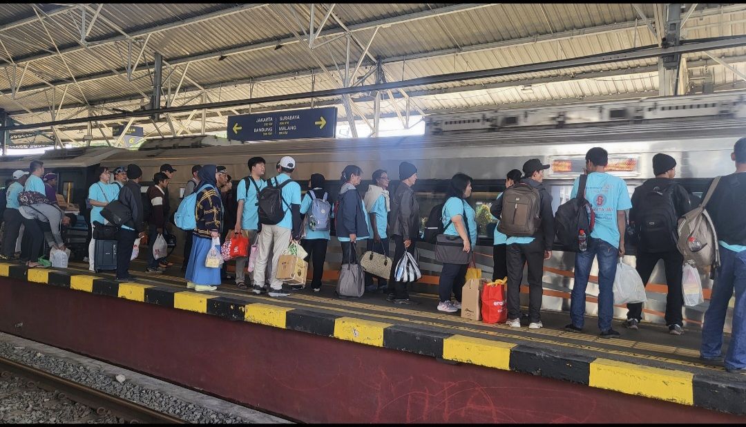 Puncak Arus Balik Long Weekend 1 Juni 2026 Melonjak 100 Persen : Jakarta dan Bandung Jadi Tujuan Favorit dari Stasiun Jogja