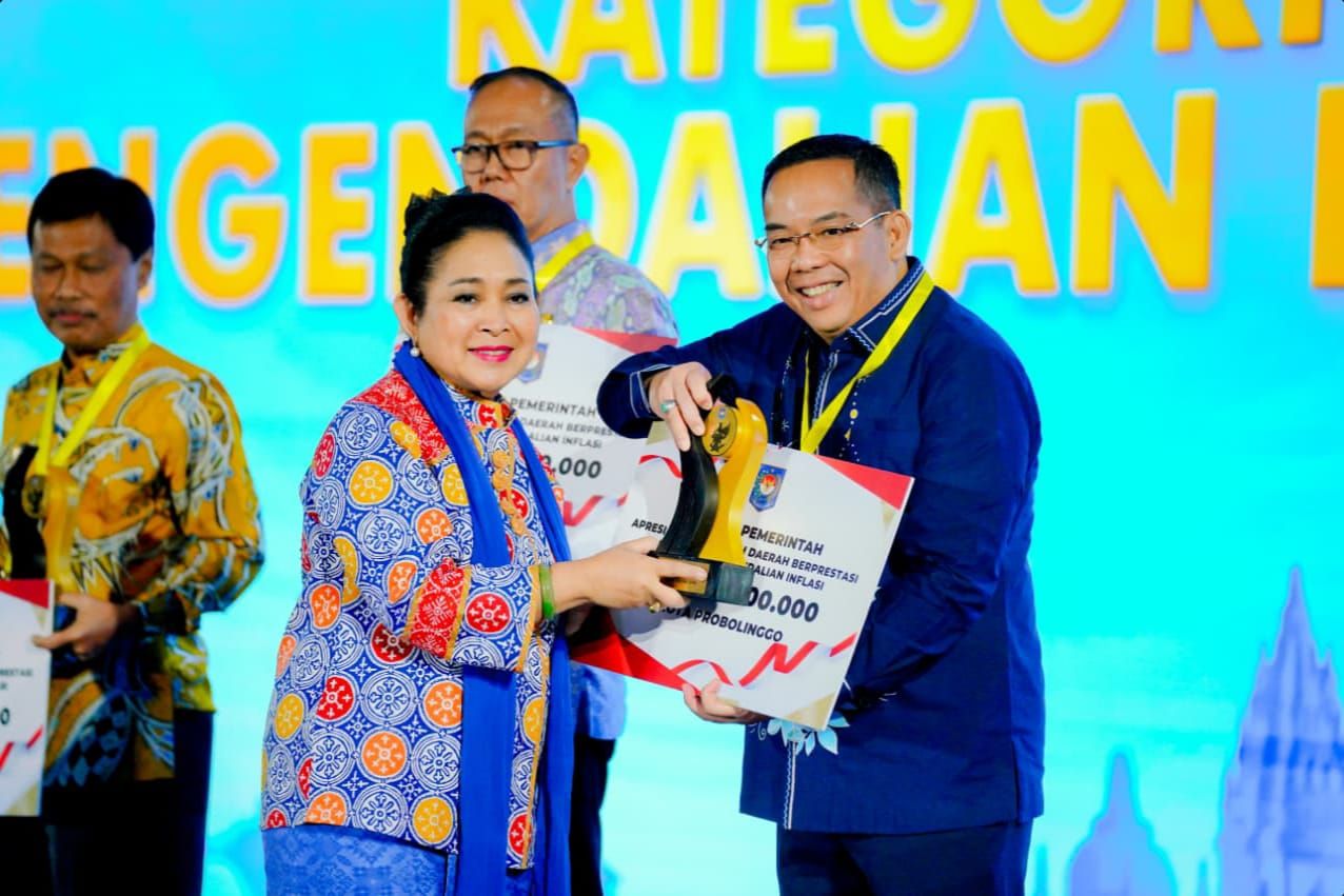 Keren! Kota Probolinggo Sabet Penghargaan Pengendalian Inflasi Terbaik ke-3 Nasional