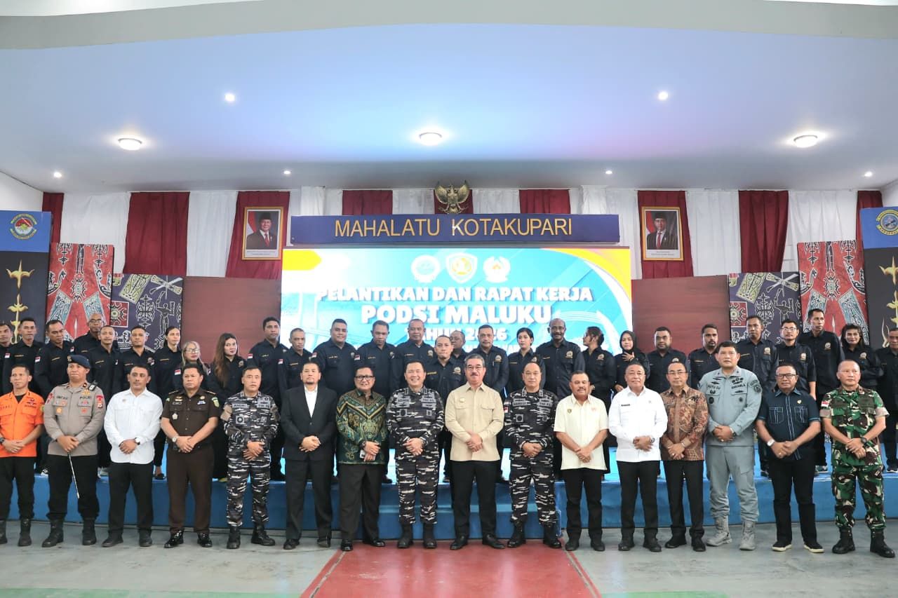 PODSI Maluku Resmi Dilantik, Gubernur Dorong Kebangkitan Prestasi Dayung Menuju PON XXII Tahun 2028