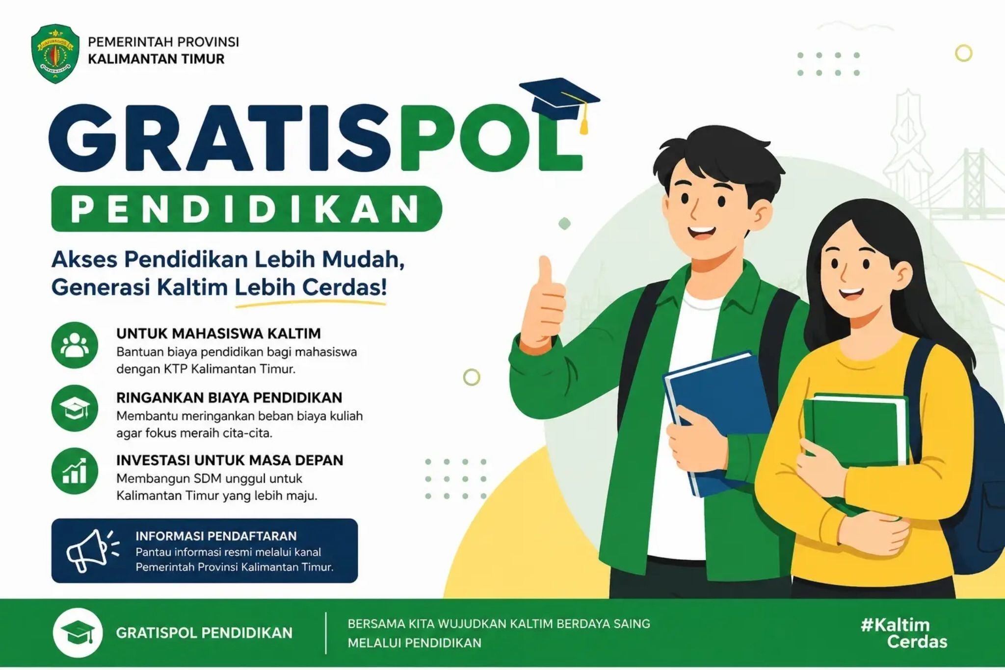 Batas Akhir 30 Juni, Pemprov Kaltim Minta Mahasiswa Simak Sosialisasi Aturan Gratispol
