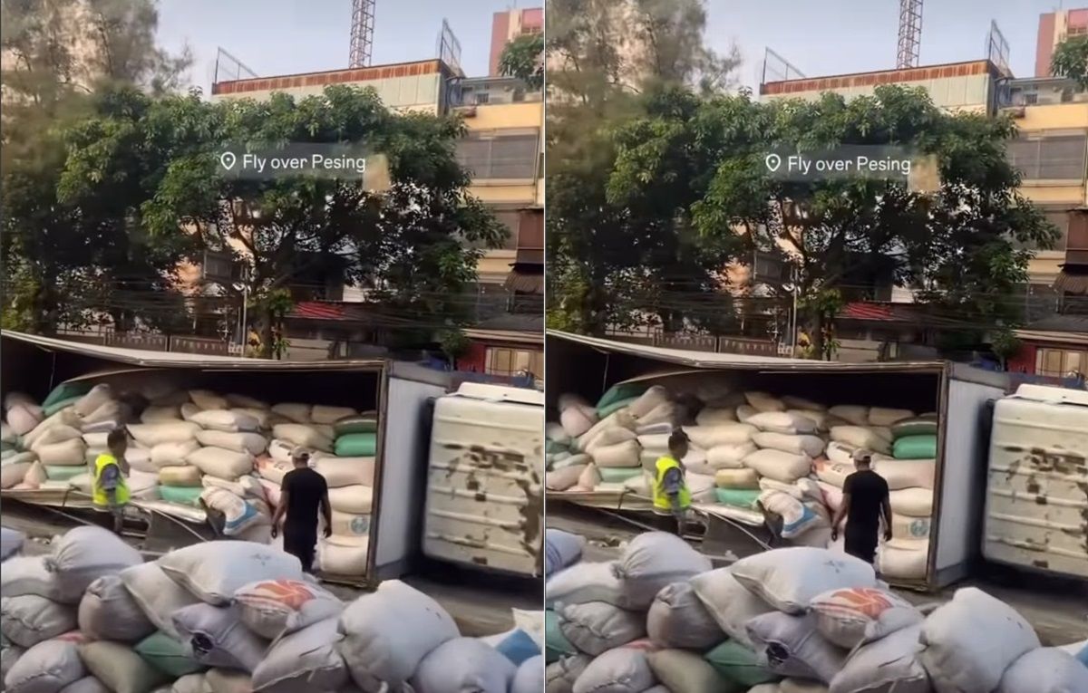 Viral Truk Terguling Usai Hajar Pembatas Jalan di Daan Mogot Jakbar, Begini Kronologinya