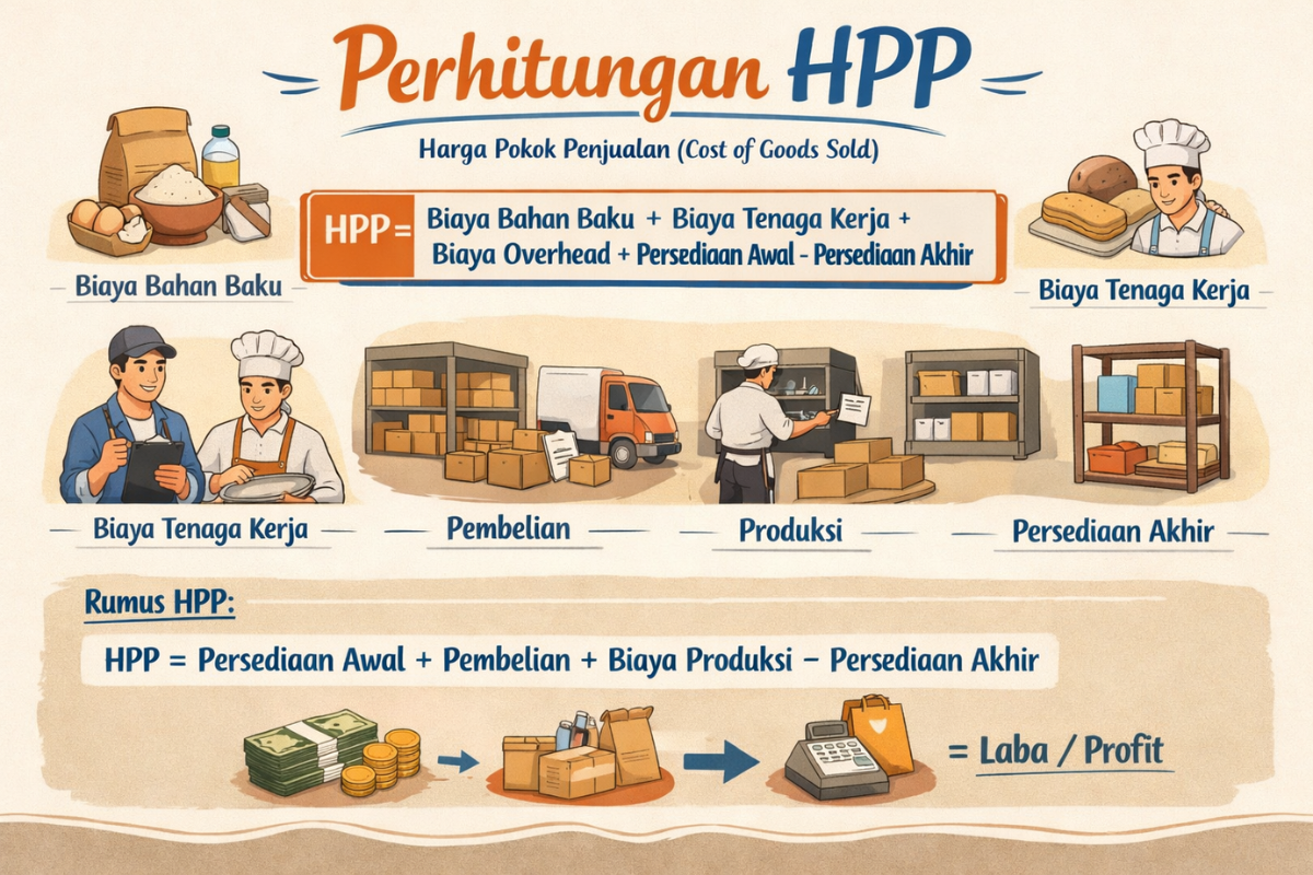 Rumus Gampang Hitung HPP: Panduan Praktis Biar Bisnis Kamu Gak Salah Patok Harga!