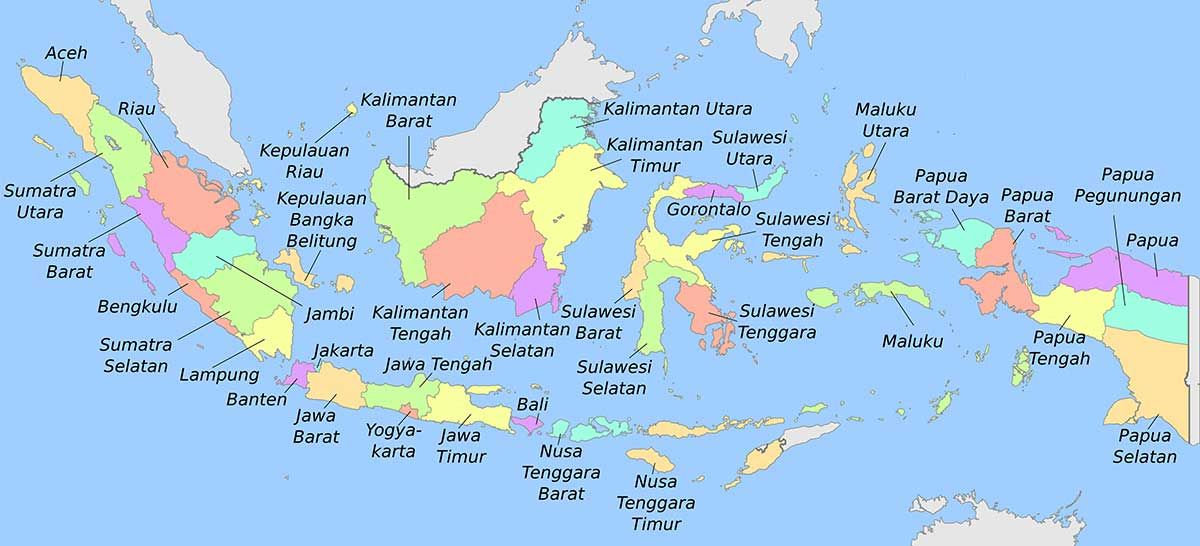 Daftar 38 Nama Nama Provinsi dan Ibukotanya di Indonesia