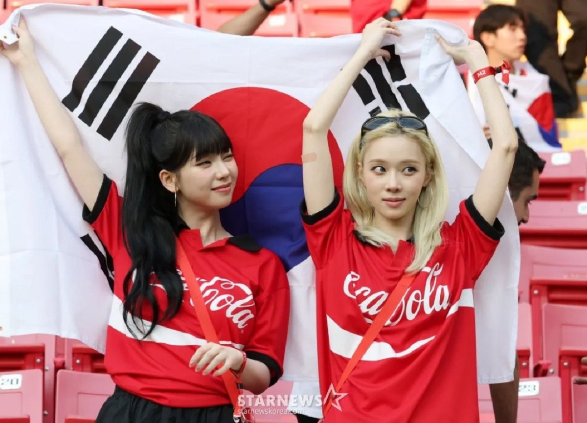 Viral Karina dan Winter aespa Terbang ke Meksiko Dukung Timnas Korea