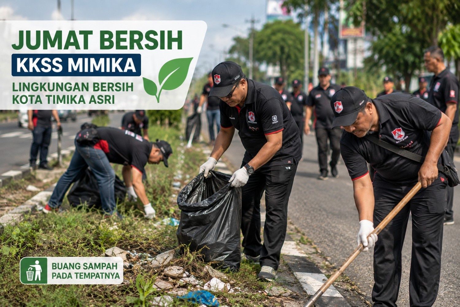 Jumat Bersih KKSS Mimika Temukan Fakta Mengejutkan di Sepanjang Jalan Kartini, Desak Penegakan Aturan Sampah