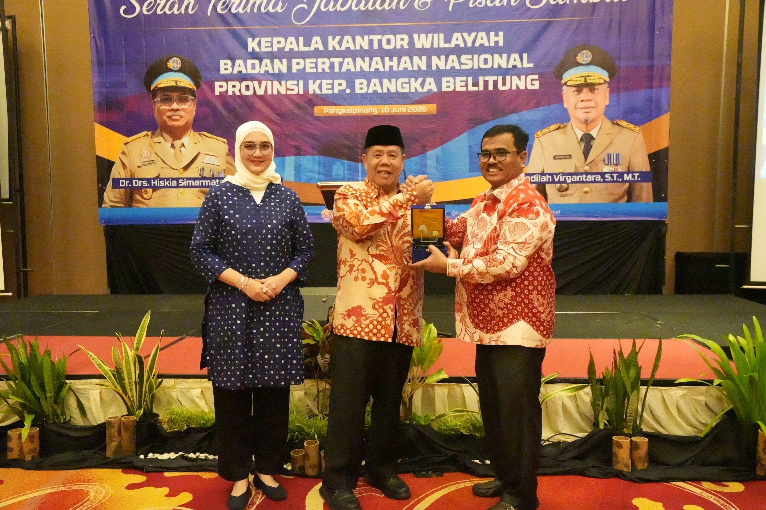 Sertijab Kakanwil BPN, Gubernur Hidayat Arsani Pacu Sinergi Agraria Demi Kesejahteraan Babel
