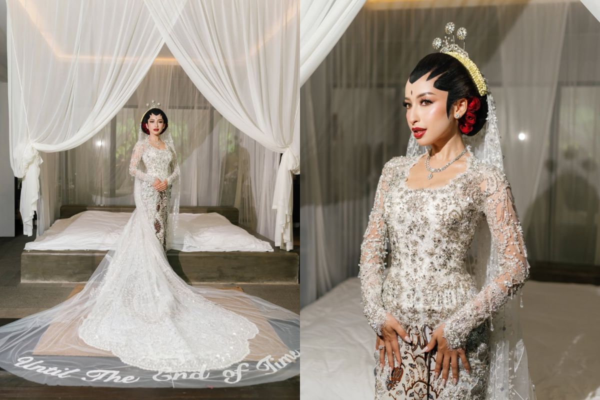 Mewah Bak Putri Keraton, Ini Detail Gaun Pengantin Jennifer Coppen dengan Justin Hubner