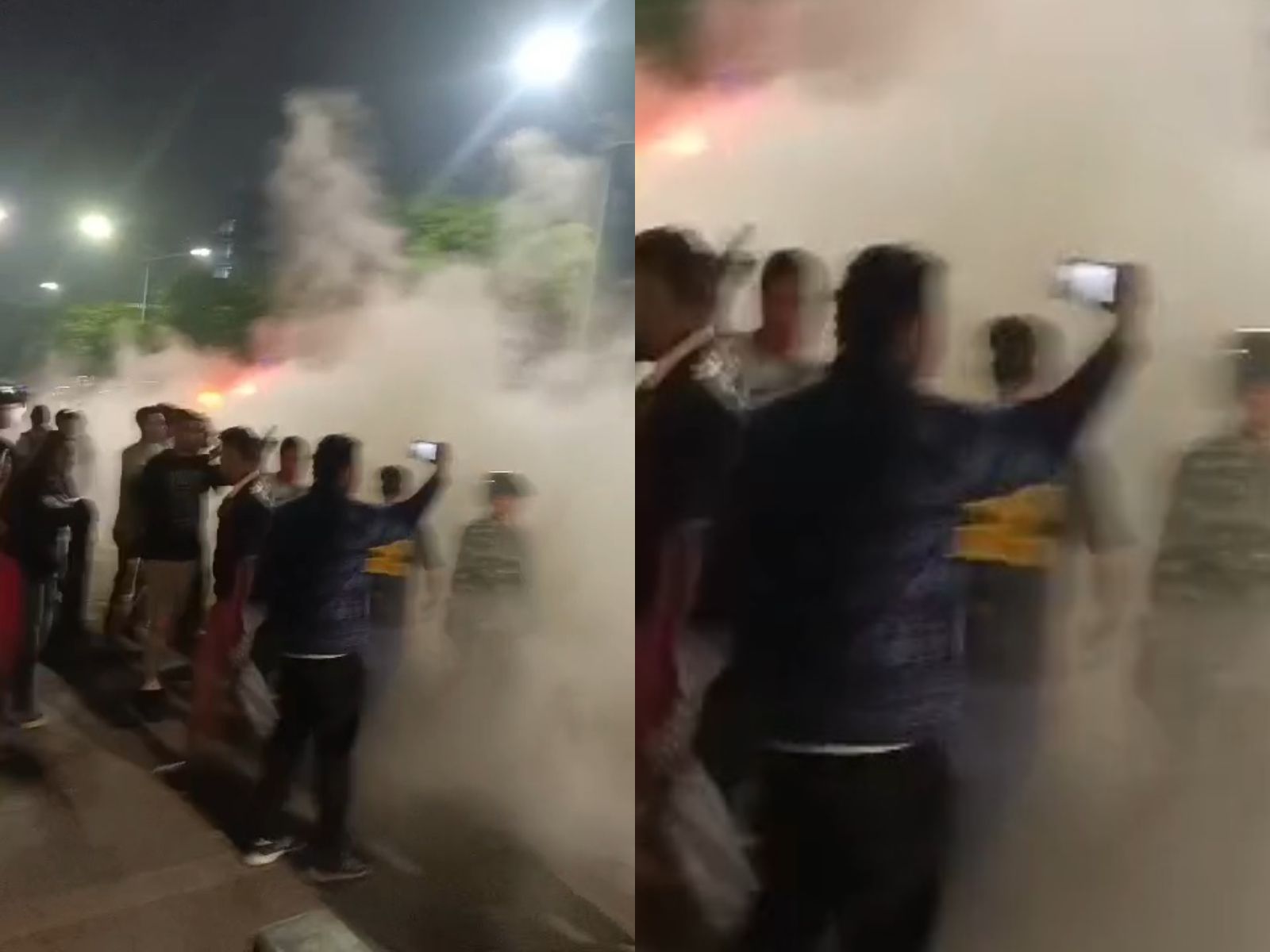 Muncul Video Pendemo Bakar Ban di Salemba hingga Kepulan Asap, Polisi Tegaskan Bukan Gas Air Mata